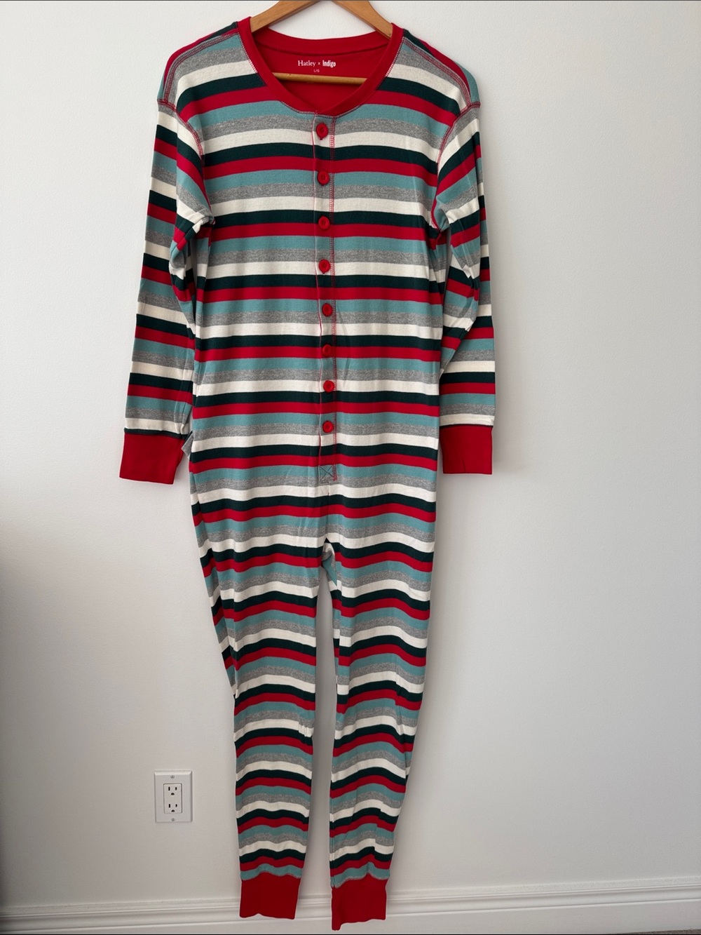 Hatley x Indigo Adult Onesie Pajamas Size L